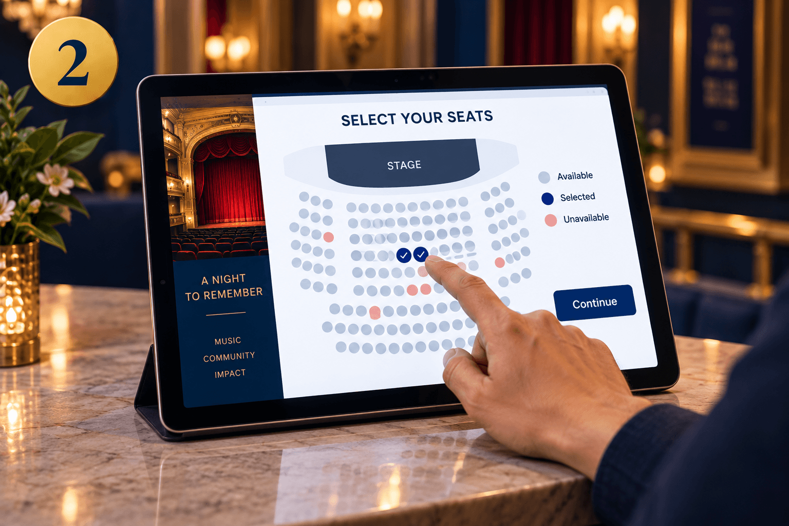 We send a seat-selection link